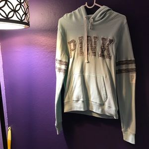 NWOT: PINK Victoria's Secret - Light Aqua Hoodie
